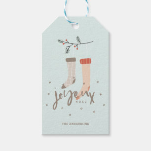 Étiquettes-cadeau Joyeux Noel Stockage scandinave Noël