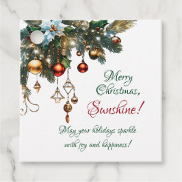 Étiquettes Cadeau Joyeux Noël Sunshine Classic