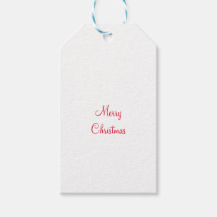 Étiquettes-cadeau joyeux Noël vacances ajouter nom de famille photo