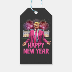 Étiquettes-cadeau Joyeux Nouvel An Jour d'Inauguration d'Eve Trump N
