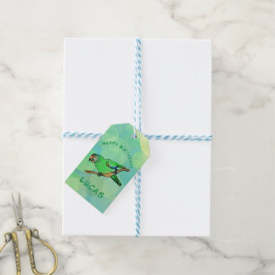 Étiquettes-cadeau Joyeux perroquet