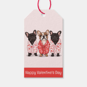 Étiquettes-cadeau Joyeux Valentines Day French Bulldog
