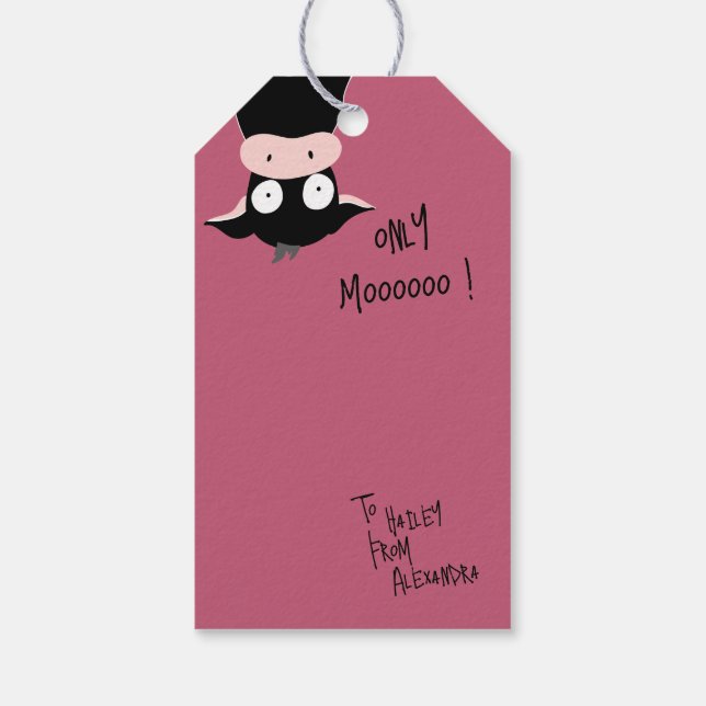 Étiquettes-cadeau Joyeux Valentines Jour "Mien" (Dos)
