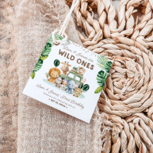 Jumeaux Wild One 1er Anniversaire Animaux de Safar