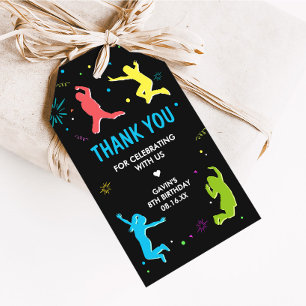Étiquettes-cadeau Jump and Play Anniversaire Fête Favor Tags