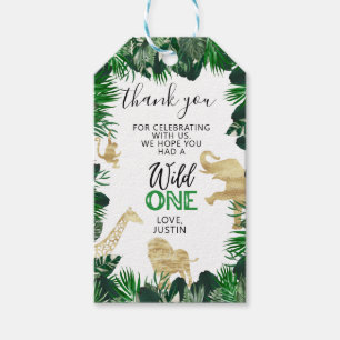 Étiquettes-cadeau Jungle Anniversaire Safari Party Favoriser le Merc