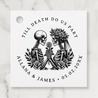 Étiquettes Cadeau Jusqu'à la mort, faisons-nous partie gothique