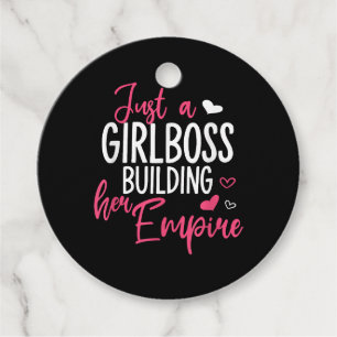 Étiquettes Cadeau Juste une patronne qui construit son empire femmes