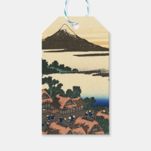 Étiquettes-cadeau Katsushika Hokusai Dawn dans la province de Kai