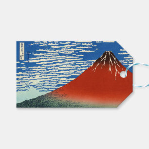 Étiquettes-cadeau Katsushika Hokusai - Vent Fin, Matin Clair