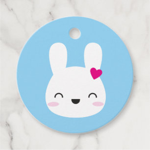 Étiquettes Cadeau Kawaii Bunny Émotions