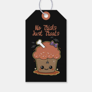 Étiquettes-cadeau Kawaii Muffin Halloween