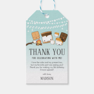 Étiquettes-cadeau Kawaii S'mores Camping Merci Favor