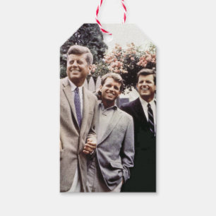 Étiquettes-cadeau Kennedy Brothers, président John, Robert & Ted