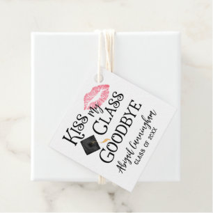 Étiquettes Cadeau Kiss My Class Goodbye Funny Graduation