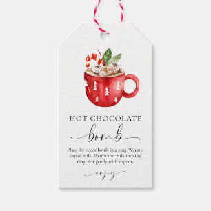 Étiquettes-cadeau Kit de recettes de la bombe de chocolat chaud Tags