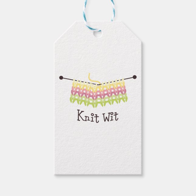 Étiquettes-cadeau Knit Wit (Devant)