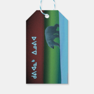Étiquettes-cadeau Kuvianak Innovia - Ours polaire