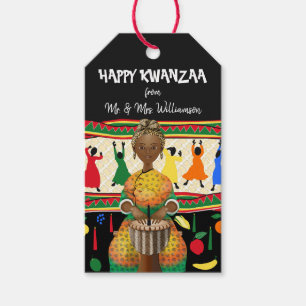 Étiquettes-cadeau Kwanzaa Vacances afro-américaines