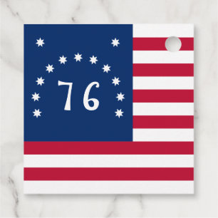 Étiquettes Cadeau La bannière de Bennington : le drapeau de bataille
