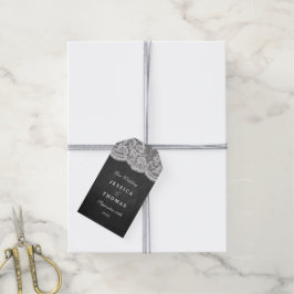 Étiquettes-cadeau La collection de Mariages Chalkboard & Lace