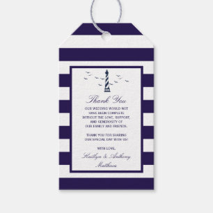 Étiquettes-cadeau La collection de Mariages du phare nautique
