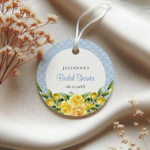 Étiquettes Cadeau La Dolce Vita - Fête des mariées Citron méditerran
