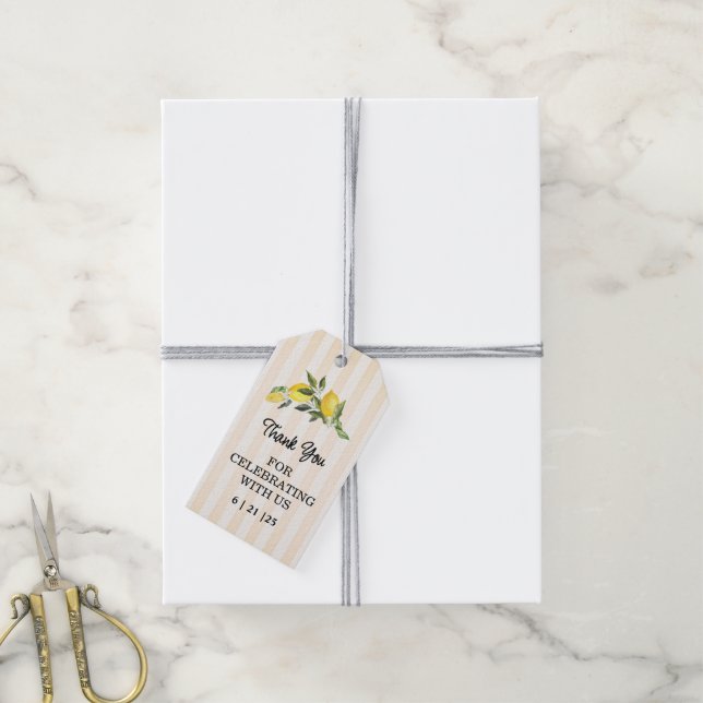 Étiquettes-cadeau La Dolce Vita Mariage (Avec de la ficelle)
