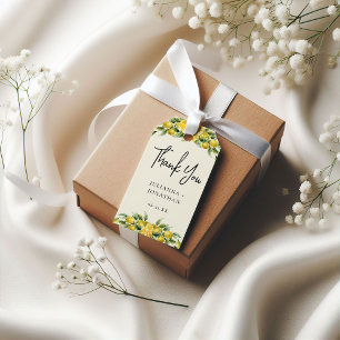 Étiquettes-cadeau La Dolce Vita - Mariage de citron méditerranéen