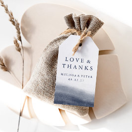 Étiquettes-cadeau La Marine Marche Merci Mariage Favoriser