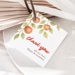 Étiquettes Cadeau La pomme de nos yeux Baby shower d'automne d'autom