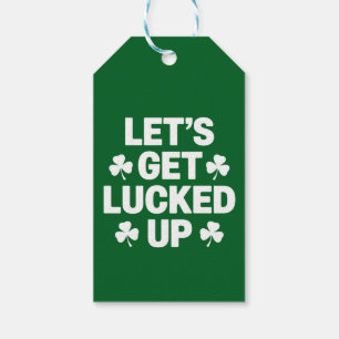 Étiquettes-cadeau La Saint-Patrick Débarquons Chanceux Trèfle Irland