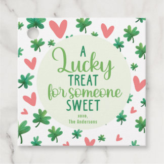 Étiquettes Cadeau La Saint-Patrick - Une friandise chanceuse pour qu