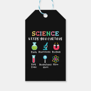 Étiquettes-cadeau La science vous garde curieux