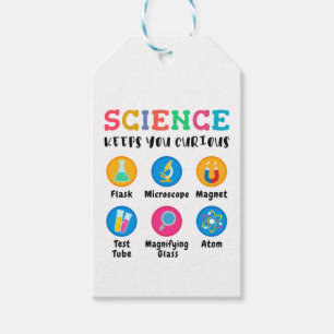 Étiquettes-cadeau La science vous garde curieux