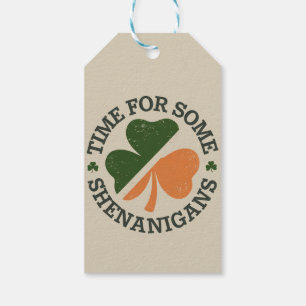 Étiquettes-cadeau La St. Patrick's Time pour quelques bêtises Trèfle