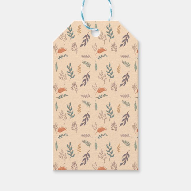 Étiquettes-cadeau La verdure botanique (Devant)
