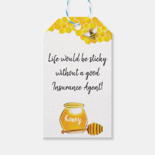 Étiquettes-cadeau La vie serait Sticky Assurance Agent