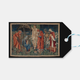 Étiquettes-cadeau L'Adoration des Mages (par Edward Burne-Jones)