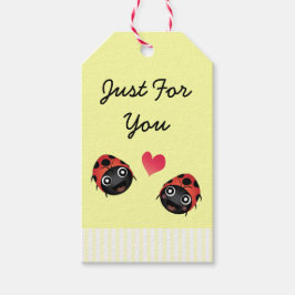 Étiquettes-cadeau Ladybug Love