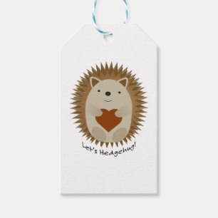 Étiquettes-cadeau Laisse Hedgehug Hegehog