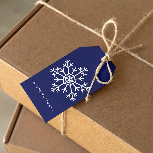 Étiquettes-cadeau Laisse-Le Neiger ! Flèches bleues (Créateur téléchargé)