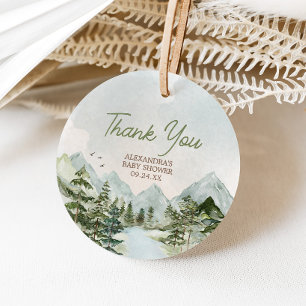 Étiquettes Cadeau Laisser l'aventure commencer Baby shower Woodland
