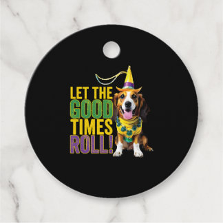 Étiquettes Cadeau Laissez Les Bons Temps Rouler - Drôle Chiens Mardi