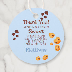 Étiquettes Cadeau Lait et cookies