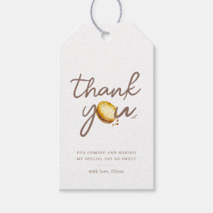 Étiquettes-cadeau Lait et cookies Premier anniversaire Merci de fête