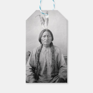 Étiquettes-cadeau Lakota Leader assis Bull Amérindien