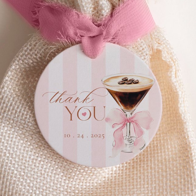 Étiquettes Cadeau L'amour brasse la Fête des mariées de café (Créateur téléchargé)