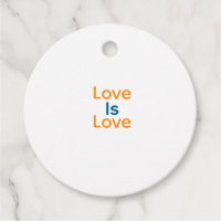L'amour est amour orange bleu coloré fierté LGBTQ 