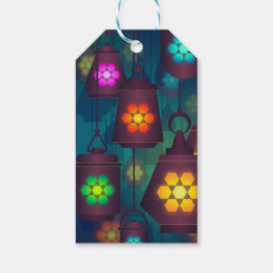Étiquettes-cadeau Lanternes arabes Design moyen-oriental